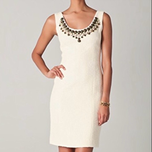 Milly of New York 🇺🇸 Made in USA Kaylee Beaded Sheath Dress - Picture 4 of 15